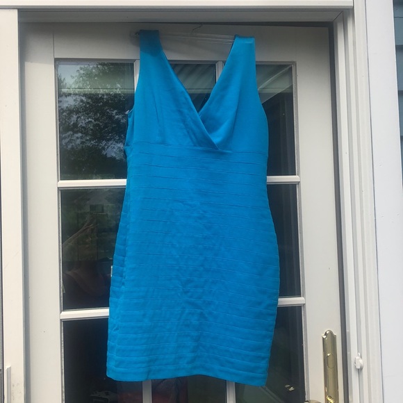 Express Dresses & Skirts - Turquoise body con dress